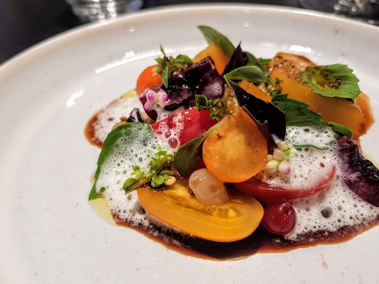 Salade de tomate Fleur de Pavé restaurant Paris 2