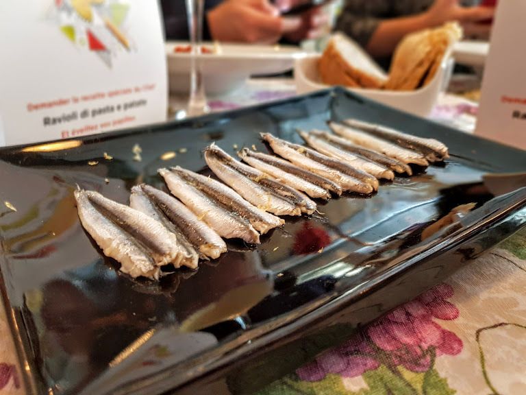Anchois citron Mimi cave à manger restaurant Paris 6