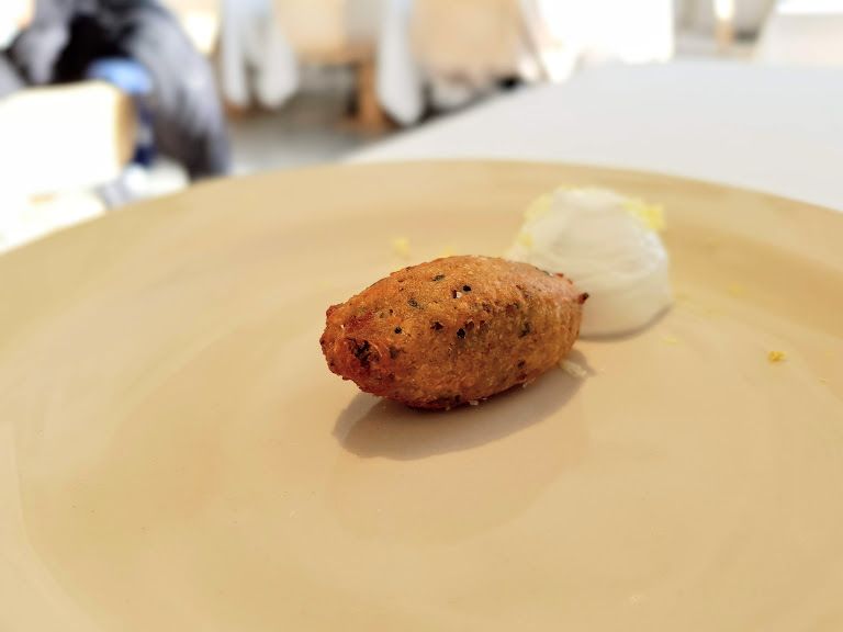 Amuse-bouche Oursin restaurant Paris 8