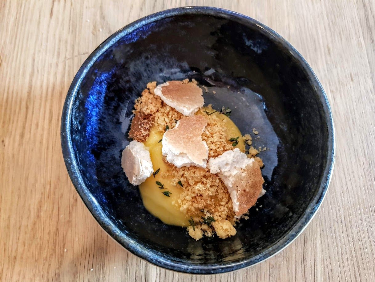 Lemon Curd, meringue et sablé au beurre noisette Pompette restaurant Paris 9