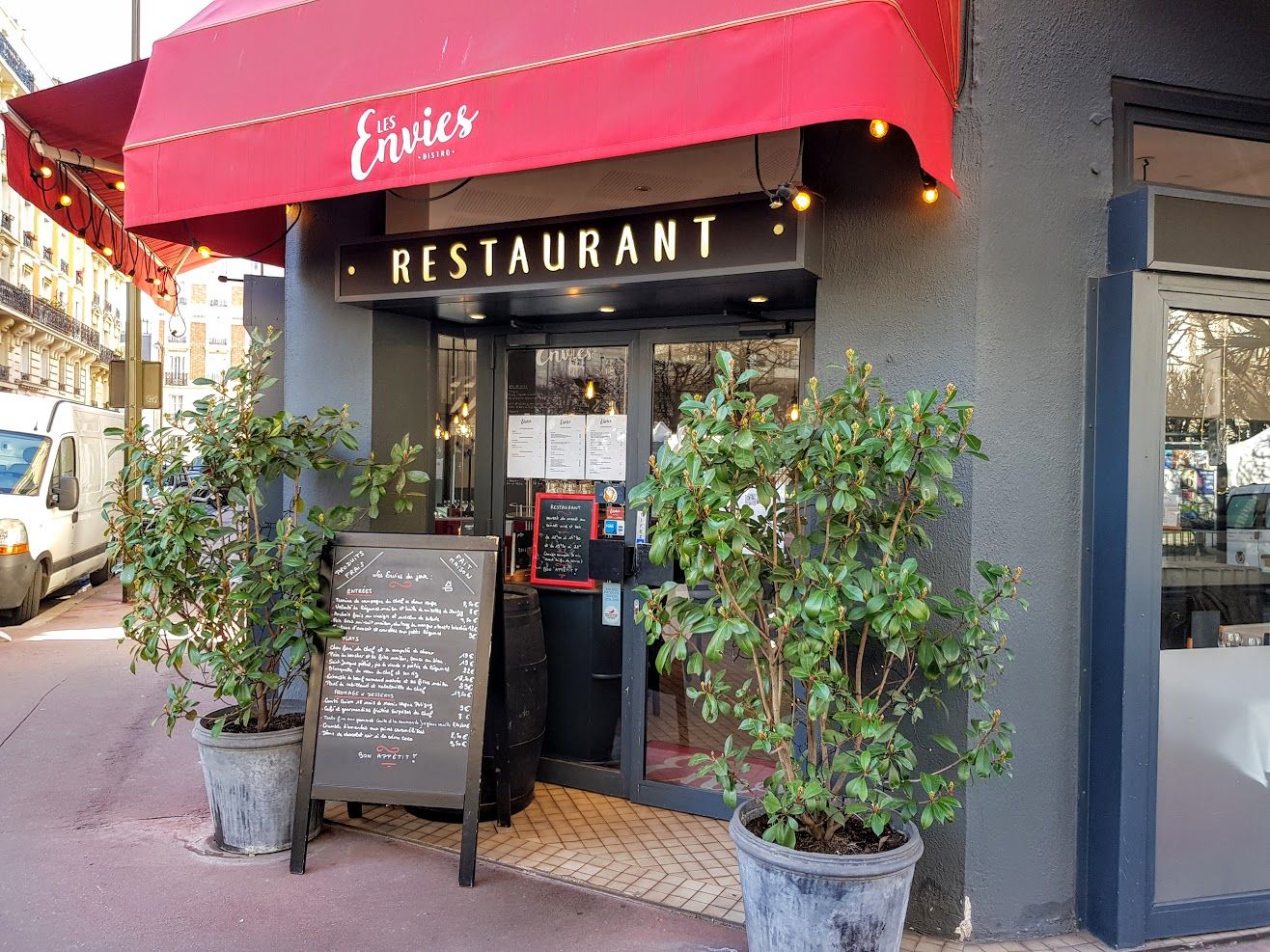Bistro les Envies restaurant Levallois Perret rue Gabriel Péri