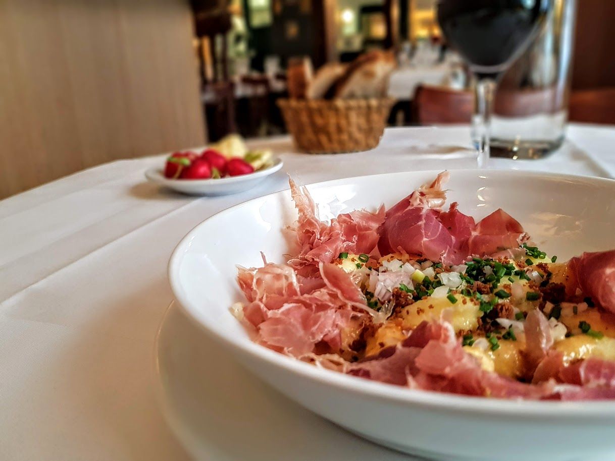 Gnocchis jambon de Parme Jaïs restaurant Paris 7