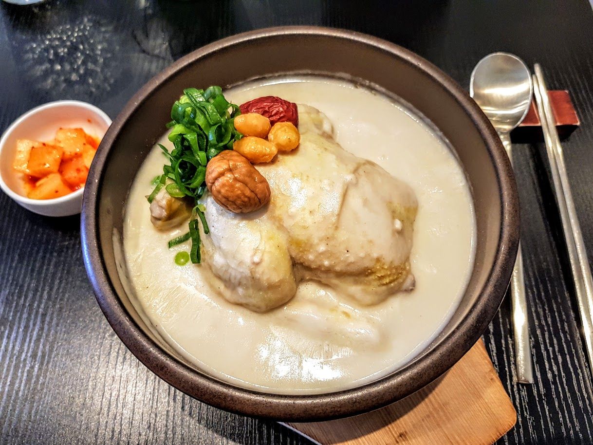 Samgyetang au sésame Jong No restaurant Paris 13