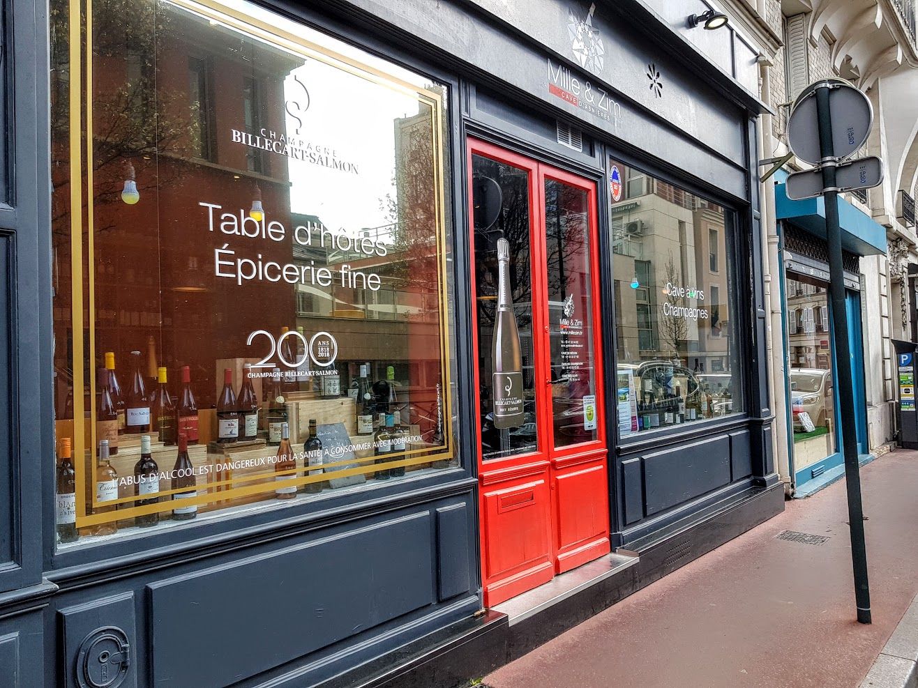 Mille & Zim restaurant cave à vins Asnières sur Seine rue de verdun