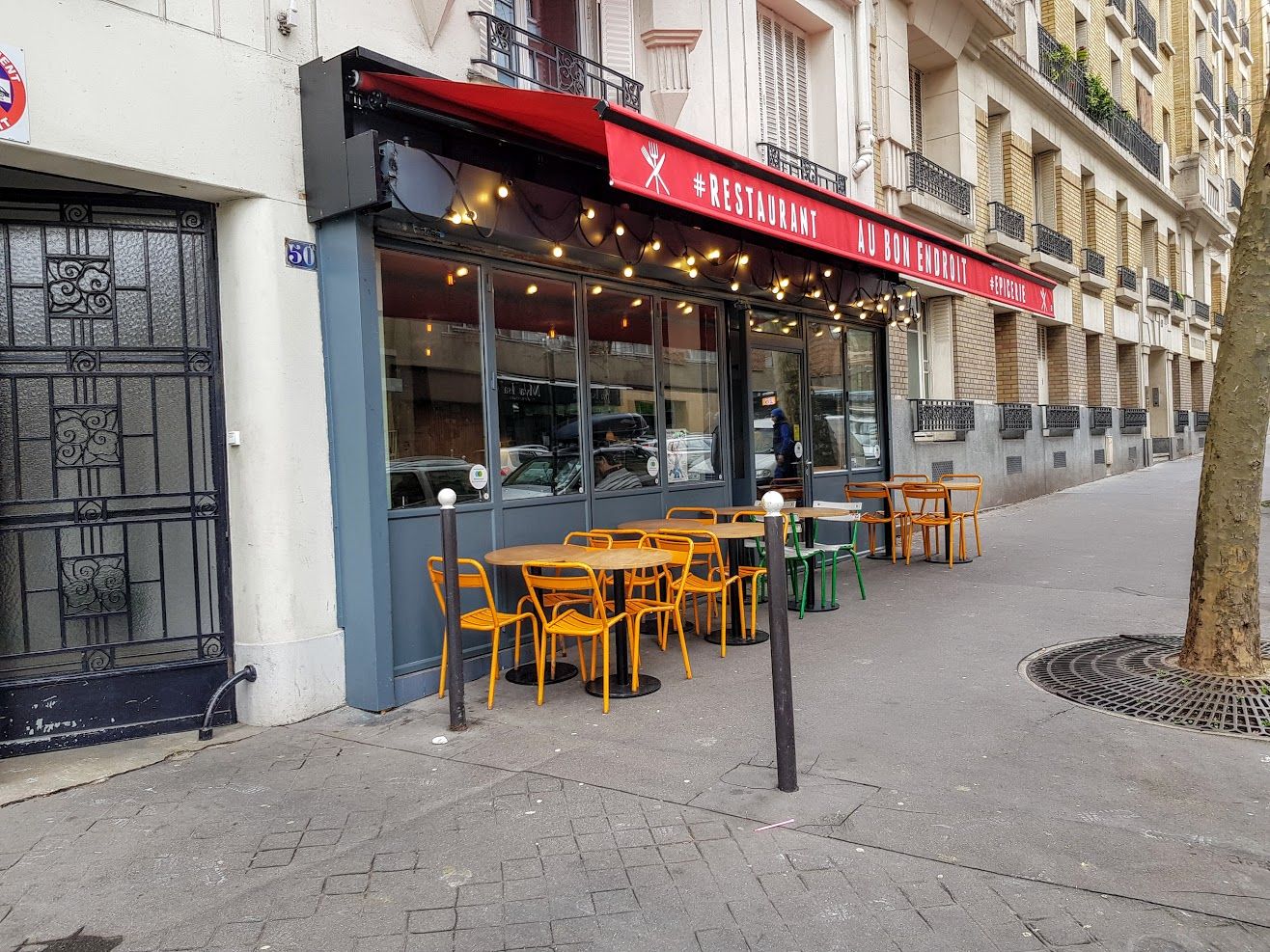Au Bon Endroit restaurant Paris 19 avenue Simon Bolivar