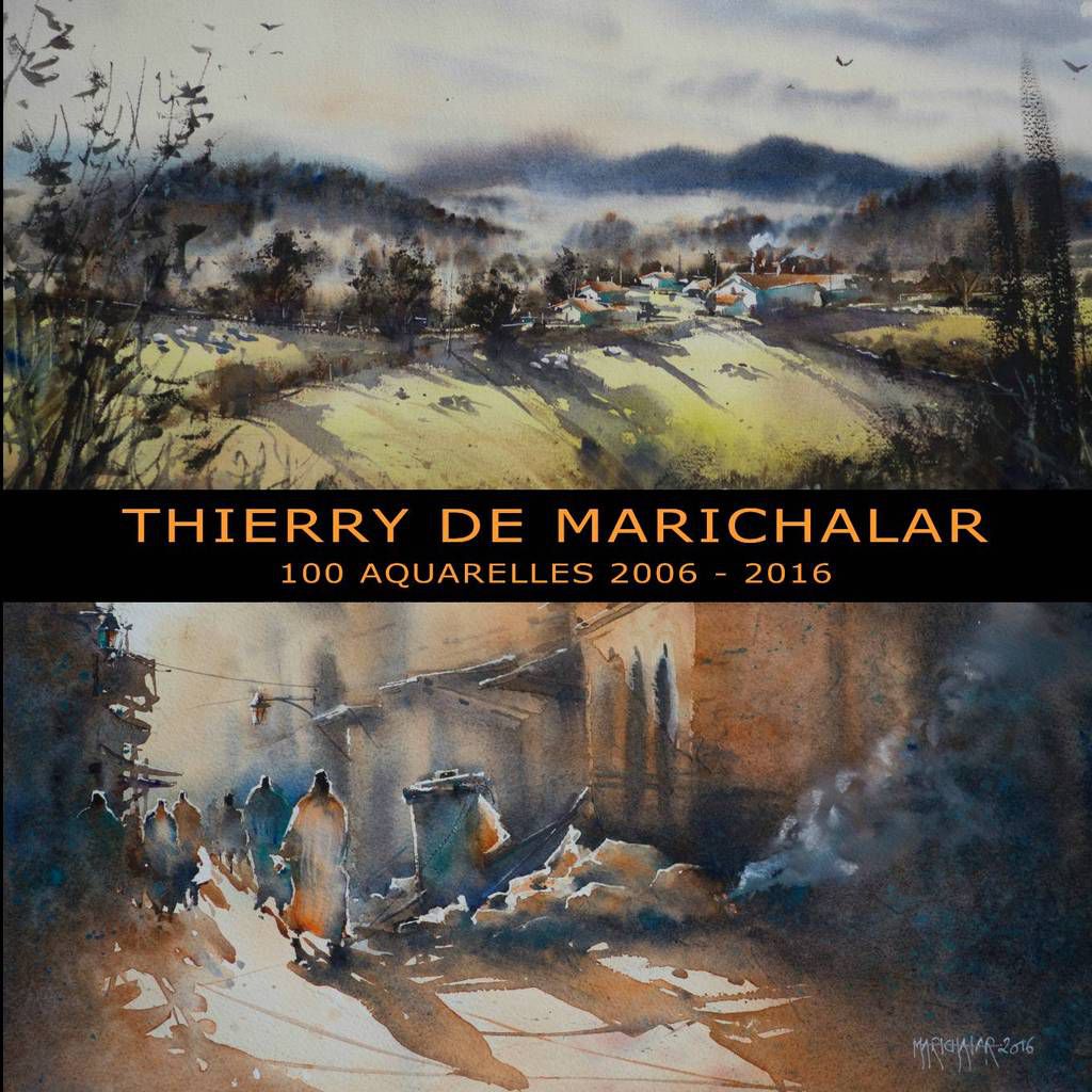 livre Thierry de Marichalar Landes aquarelle festival Morcenx du 12 au 20/09/2020 