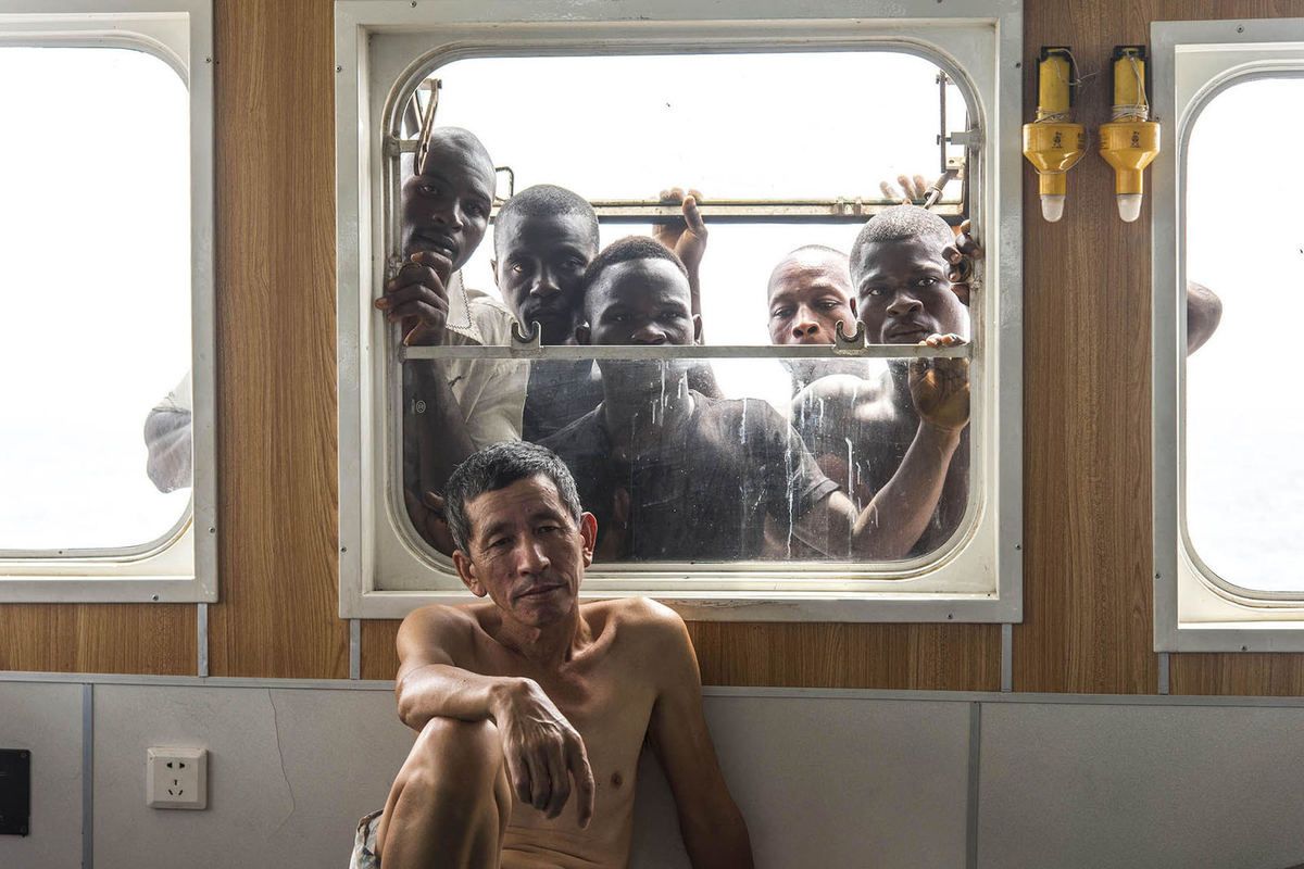 L'une des photographies de l’exposition « Filets obscurs » de Pierre Gleizes, présentée à la galerie Fait&Cause, à Paris, en 2019. © Pierre Gleizes