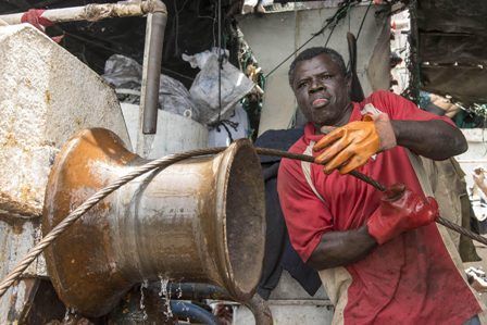 L'une des photographies de l’exposition « Filets obscurs » de Pierre Gleizes, présentée à la galerie Fait&Cause, à Paris, en 2019. © Pierre Gleizes