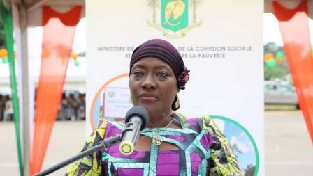La ministre Solidarité, de la Cohésion Sociale et de la Lutte contre la Pauvreté, Mariatou Koné