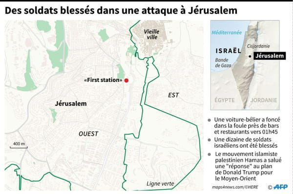 AFP Attaque à Jérusalem : des soldats blessés © AFP - Paz PIZARRO