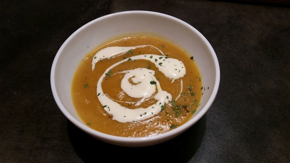 Soupe potiron carotte et pomme - Cyrille LA CUISINE