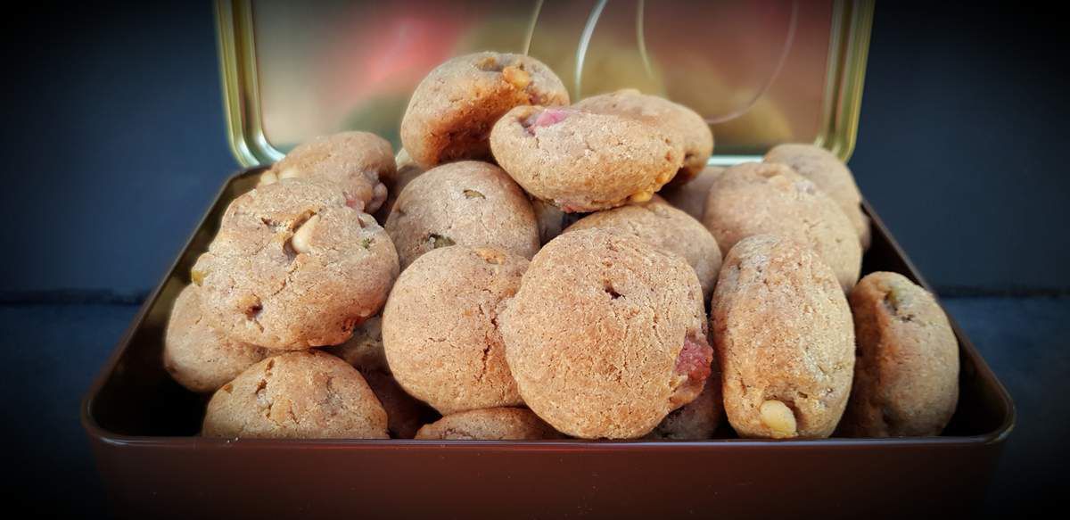 Cookies salés aux olives et lardons