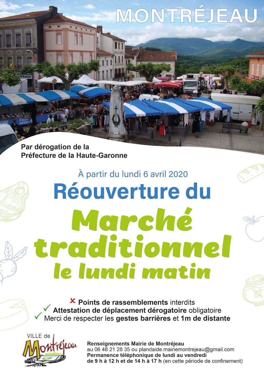Montréjeau : lundi, c'est marché de plein vent... le retour !