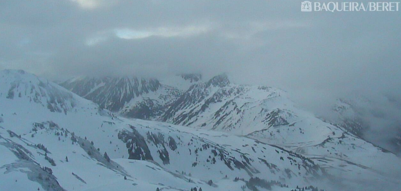 A Baqueira Beret, ce mardi 14 avril, depuis mon fauteuil de confiné...