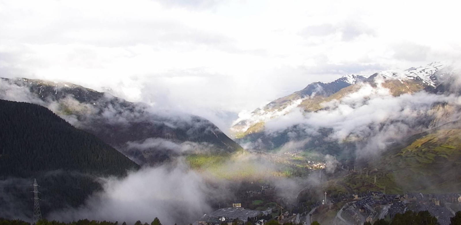 A Baqueira Beret, ce mardi 14 avril, depuis mon fauteuil de confiné...