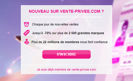 vente privee deja membre