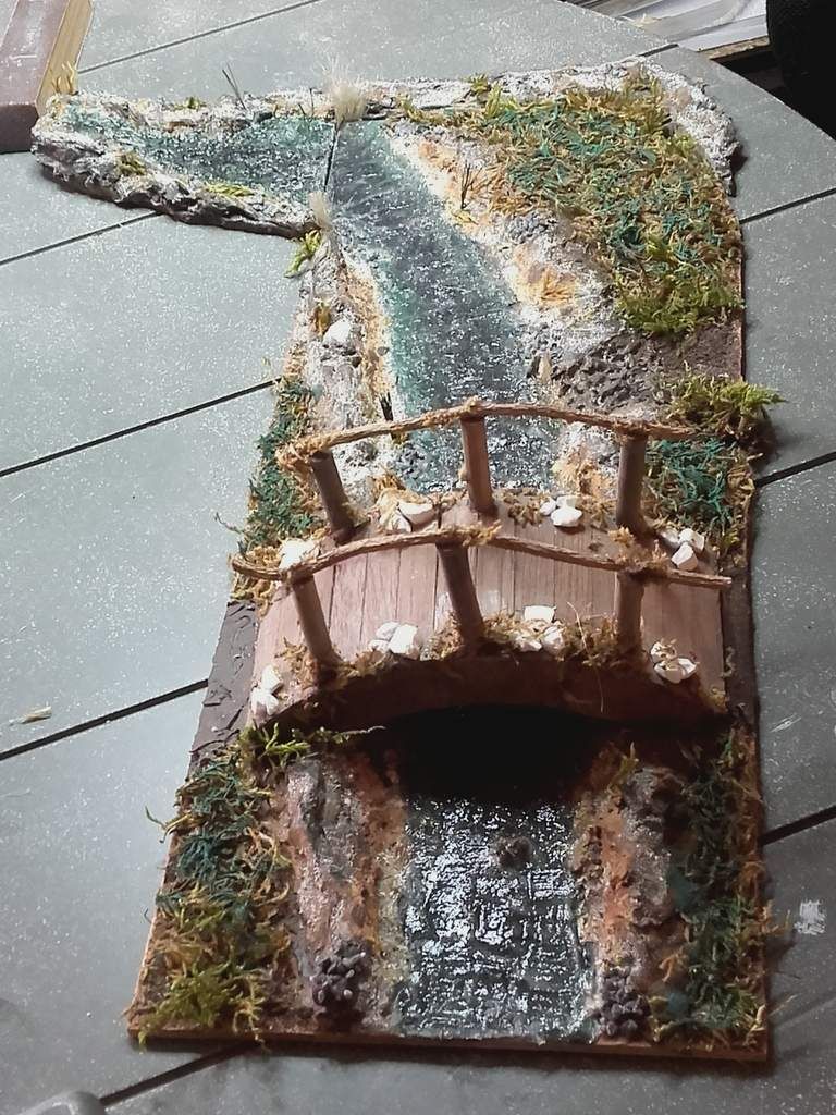 Rivière pour la crèche de mon amie - Noel miniature