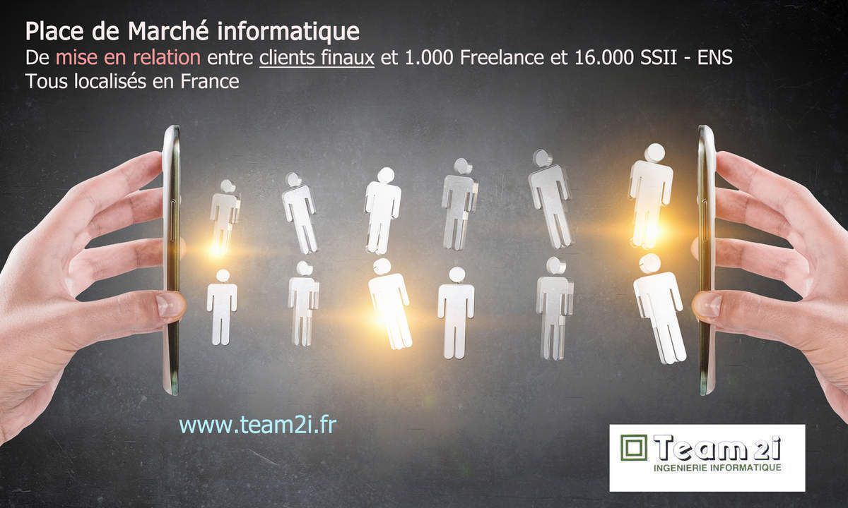 Team2i permet aussi aux freelances cherchant une mission d’en trouver une : pour cela, nous diffusons votre CV aux 12000 SSII - ESN (entreprises de service du numérique) que nous connaissons et qui acceptent de recevoir nos offres pour certaines depuis 1998.