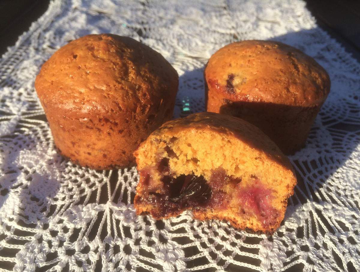 Healthy muffins aux myrtilles 