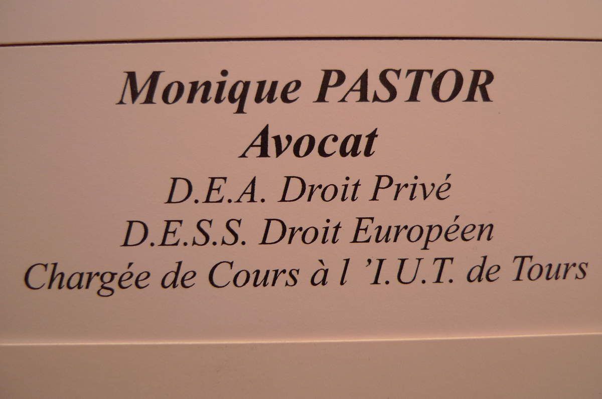MONIQUEPASTORAVOCAT DEADROITPRIVÉ DESSDROITEUROPÉEN AVOCATSAMBOISE AVOCATSTOURS AVOCATS37 