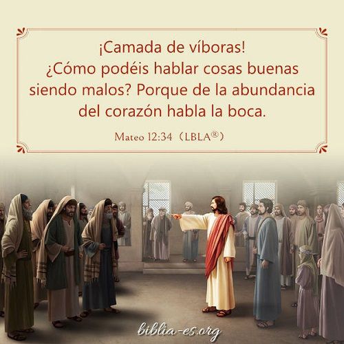 Imagenes Cristianas La Biblia Mateo 12 34