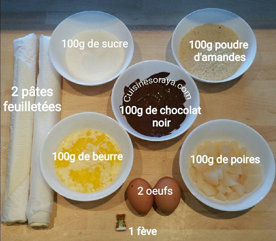 Galette poire-chocolat