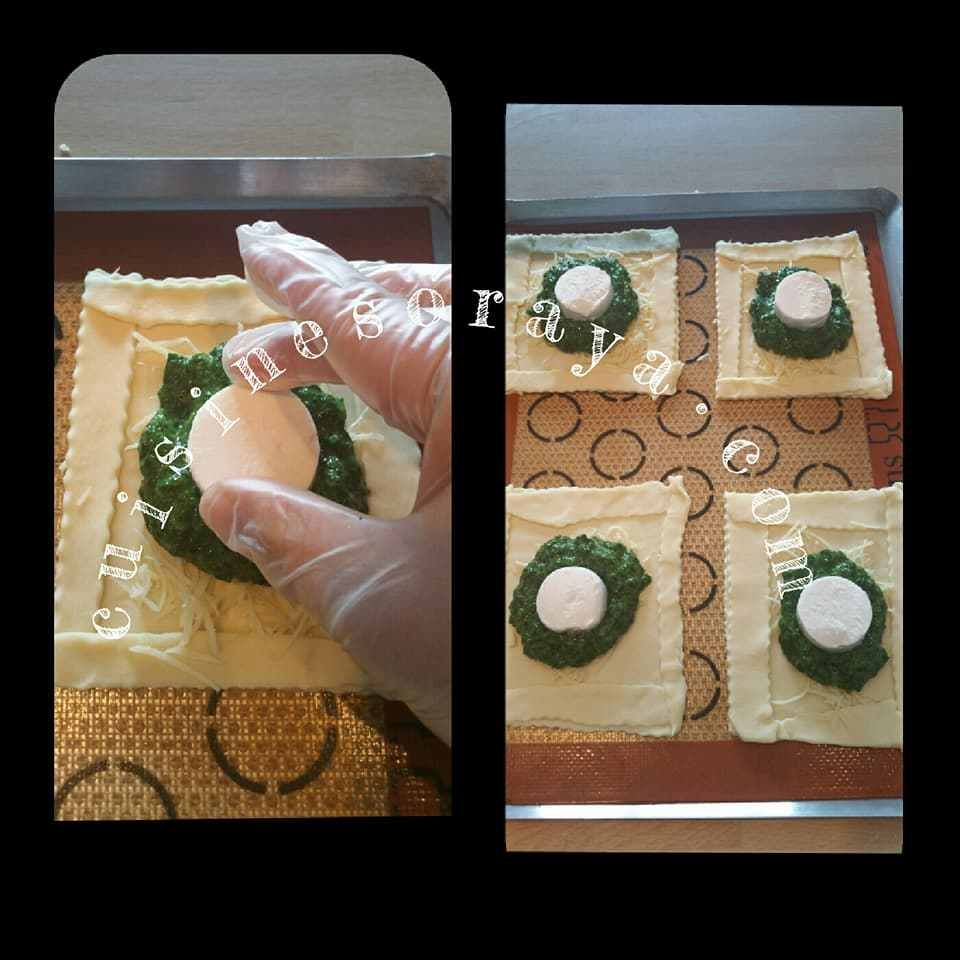 Feuilletés épinards et chèvre