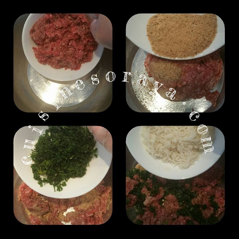 Mini kofta en sauce et aux légumes.