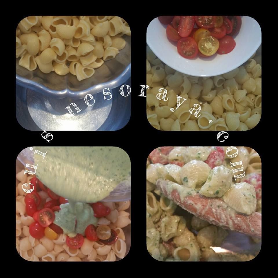 Salade de pâtes basilic