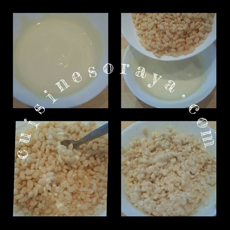 Mini-bouchées chocolat riz soufflé et Roses des sables