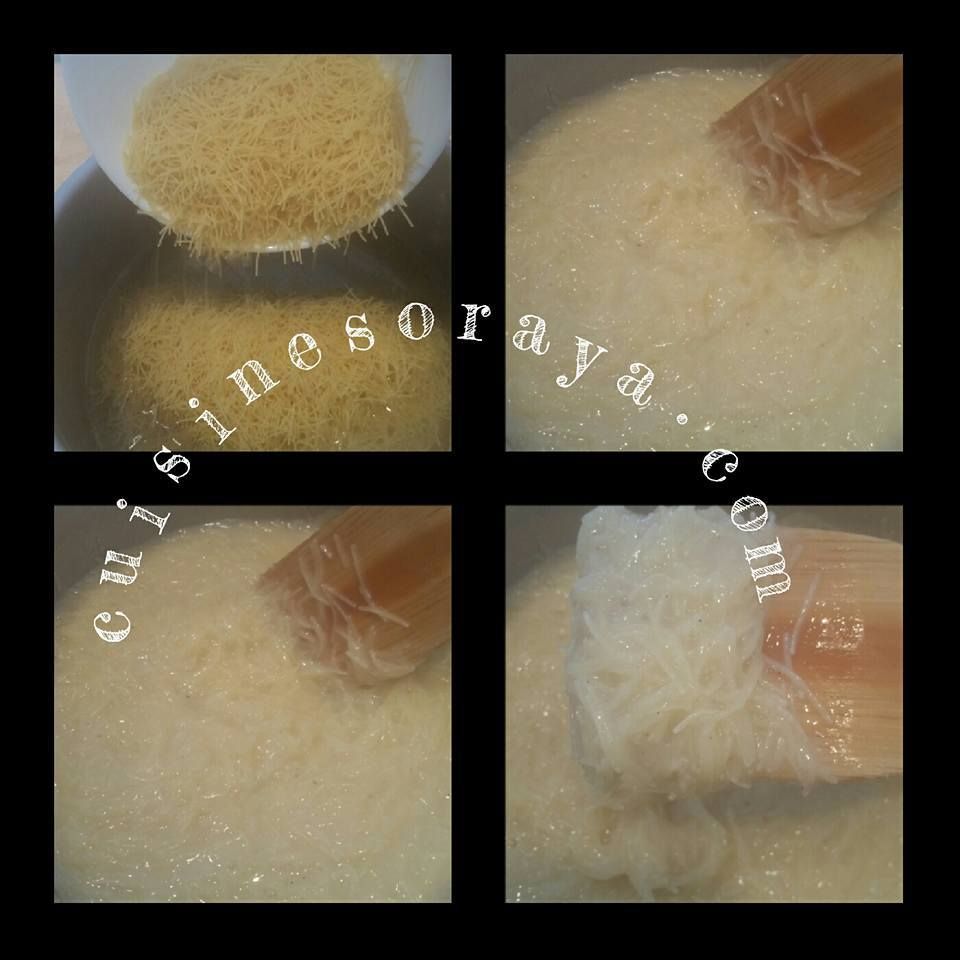 Soupe aux vermicelle au lait - Chorba bel hlib