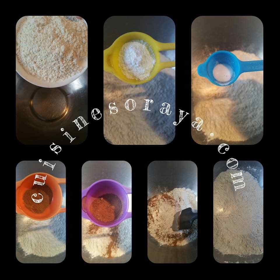 4 épices ( gingembre, cannelle, badiane, girofle, cardamone)