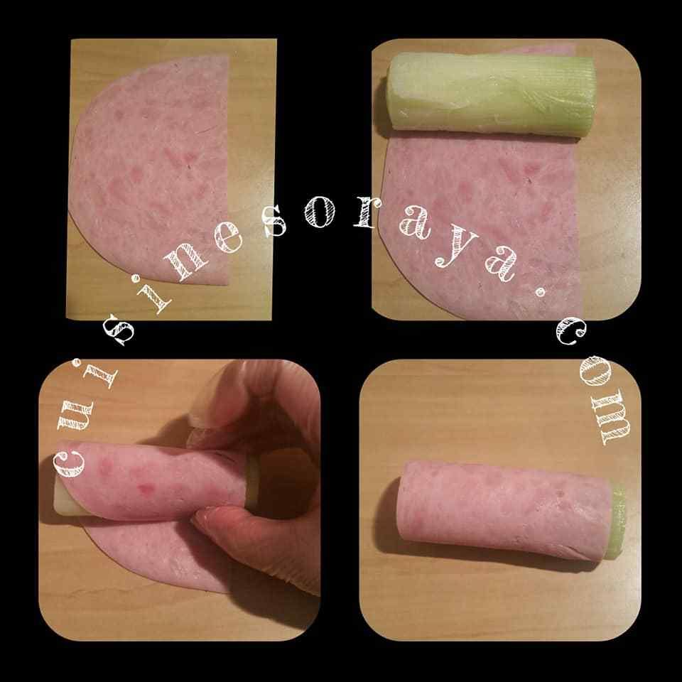 Gratin de poireaux au jambon de dinde