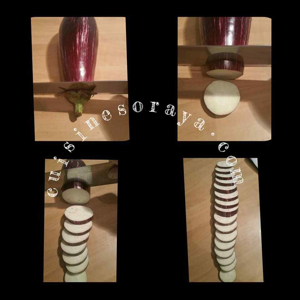 Mini pizza sur aubergine