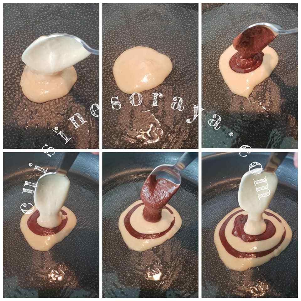 Cake marbré à la poêle