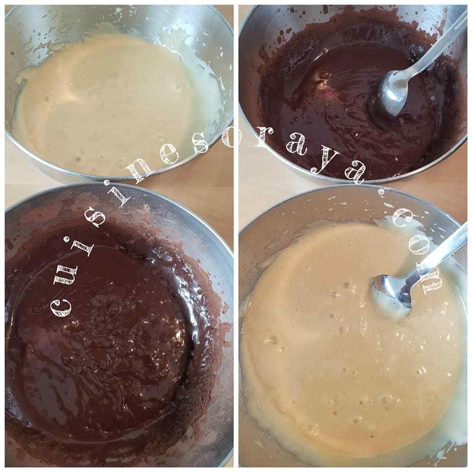 Cake marbré à la poêle