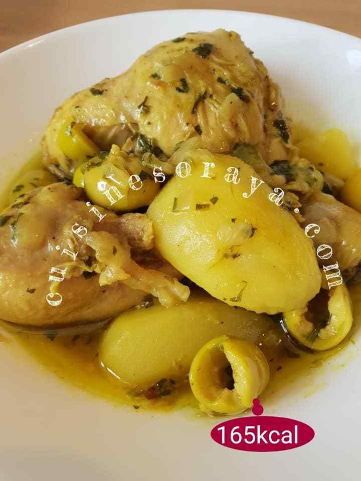 Tajine de poulet à la pomme de terre - Amour de cuisine