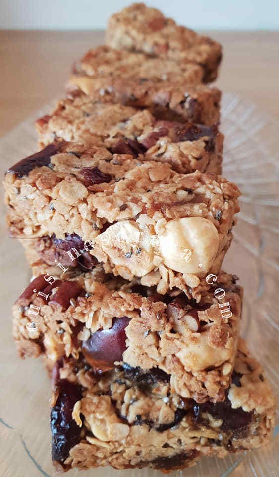 Barres de céréales aux fruits secs