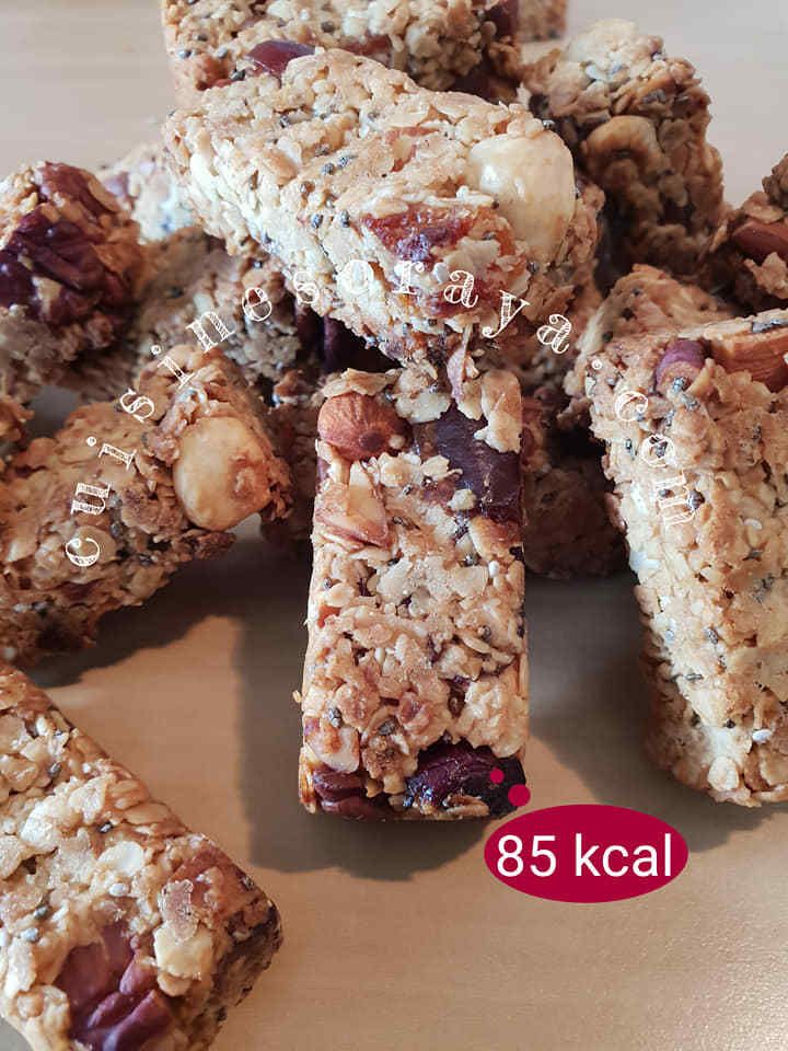 Barres de céréales aux fruits secs