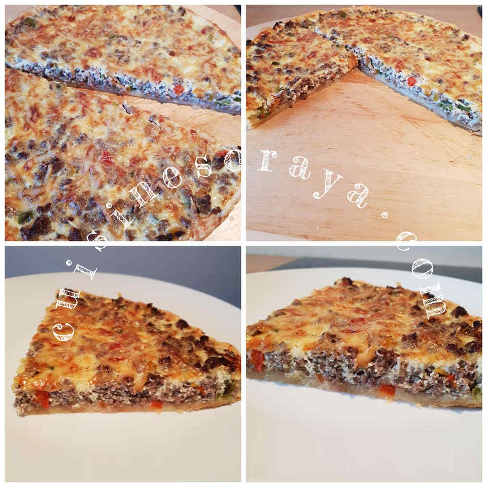 Quiche à la viande et aux trois poivrons