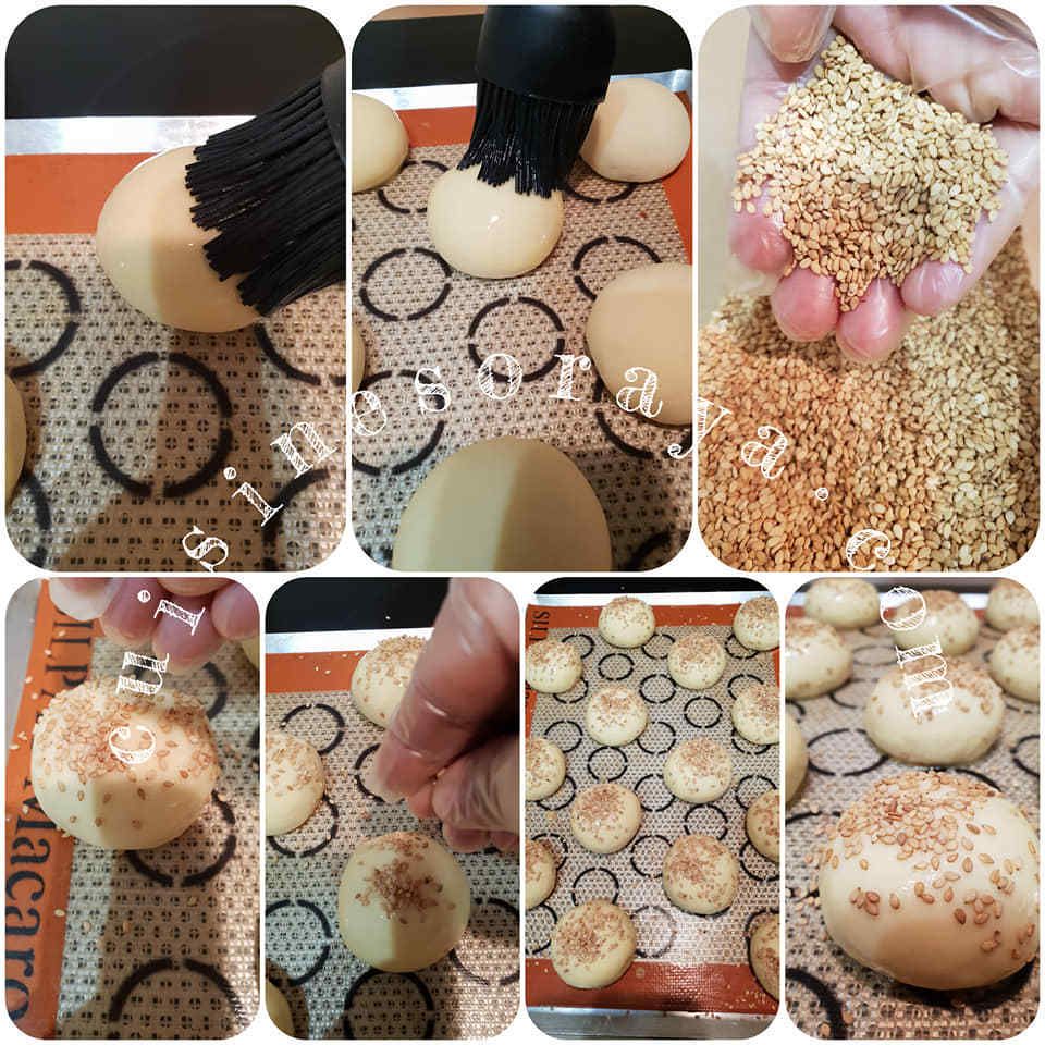 Mini pain burger et mini burger poulet