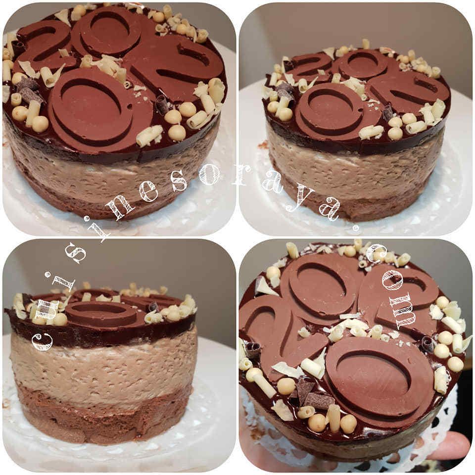 Gâteau 3 chocolats individuel