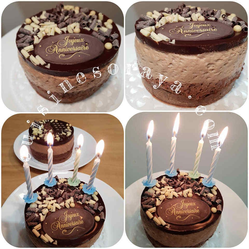 Gâteau 3 chocolats individuel