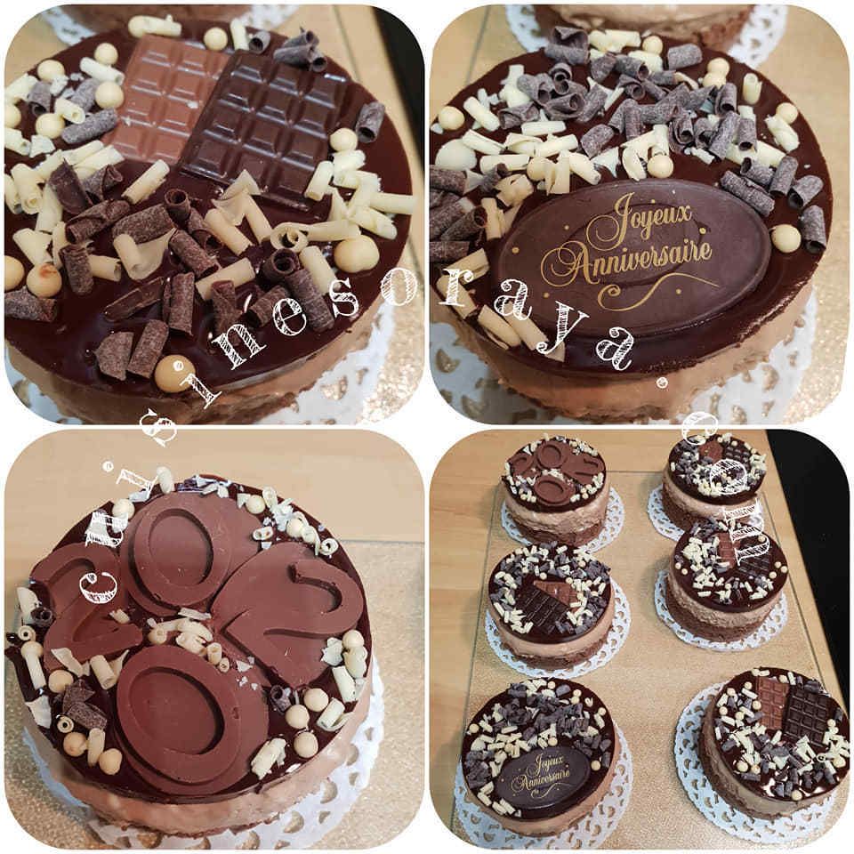 Gâteau 3 chocolats individuel