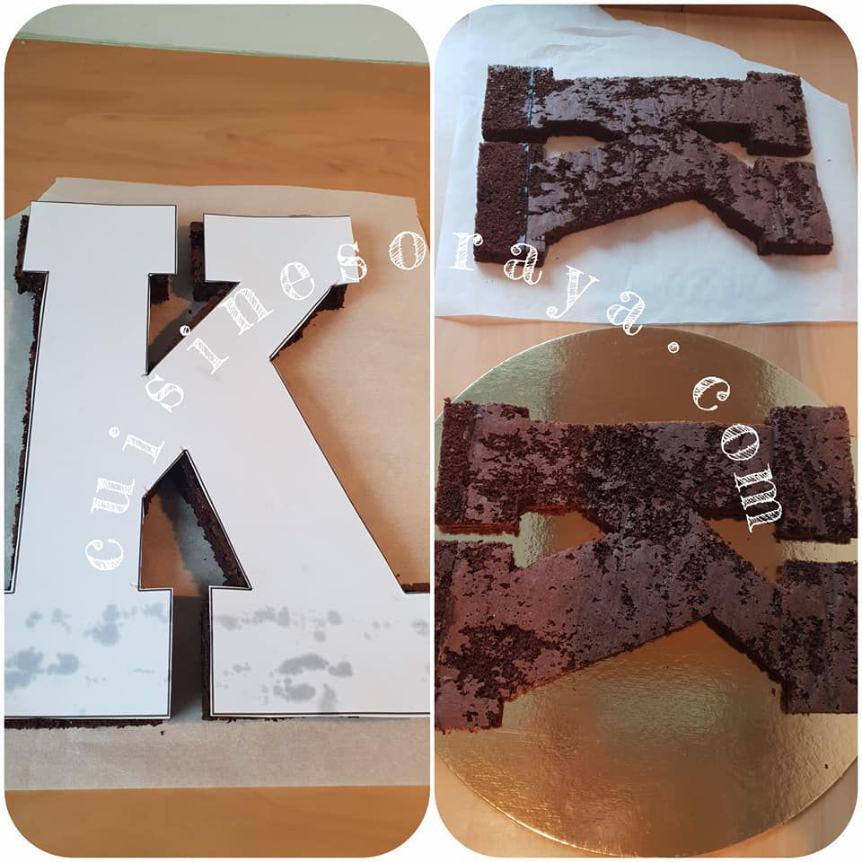 Number et letter cake en 100% génoise