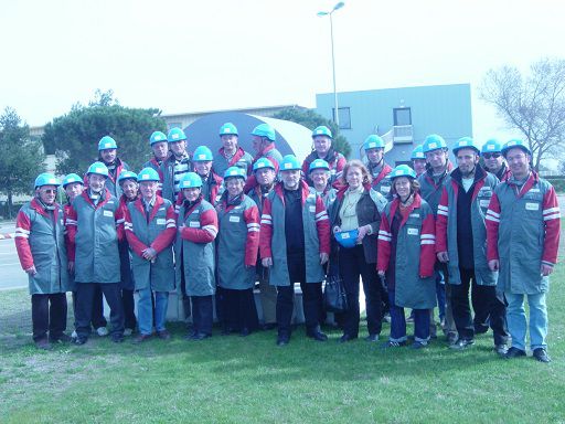Visite des Anciens chez ArcelorMittal en mars 2008