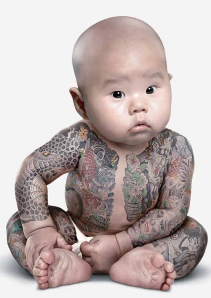 Un Bebe Japonais Avec Plusieurs Tatouages International News Blog