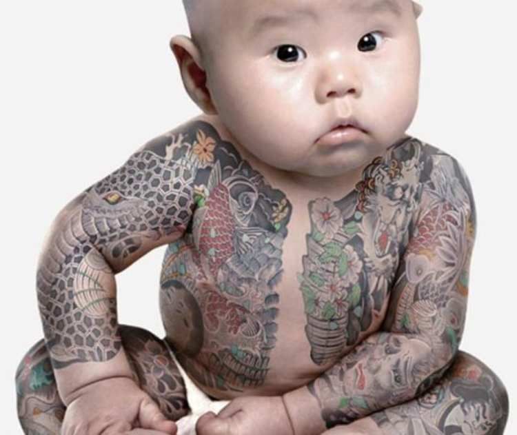Un Bebe Japonais Avec Plusieurs Tatouages International News Blog
