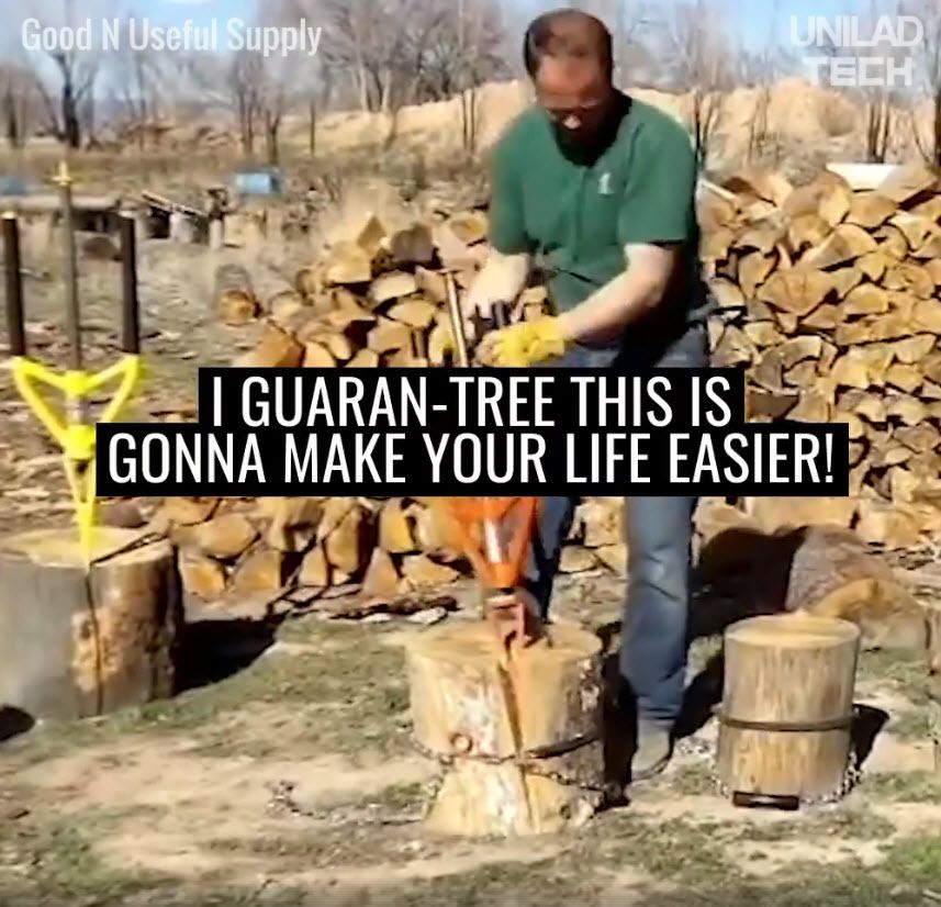 UNILAD juge le SPLITZ-ALL : Outil révolutionnaire pour fendre les bûches de bois en bois de chauffage