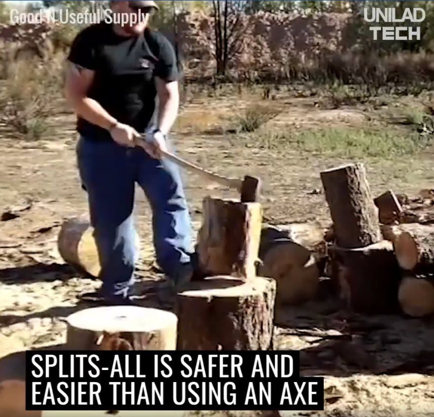 UNILAD juge le SPLITZ-ALL : Outil révolutionnaire pour fendre les bûches de bois en bois de chauffage